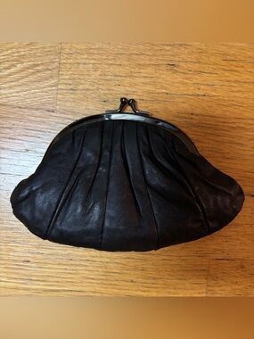Itz Magic Studios Black Leather Minimalist Preppy Classic Quiet Luxury Clutch S